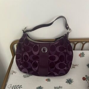 Purple Coach Purse